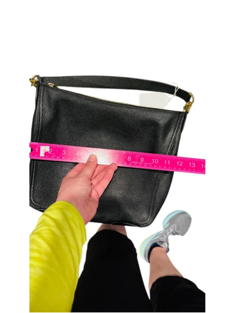Women's Furla Black Leather Shoulder Bag One Size Gold Hardware